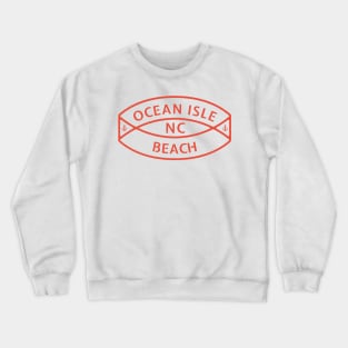 Ocean Isle Beach, NC Summertime Vacationing Anchor Ring Crewneck Sweatshirt